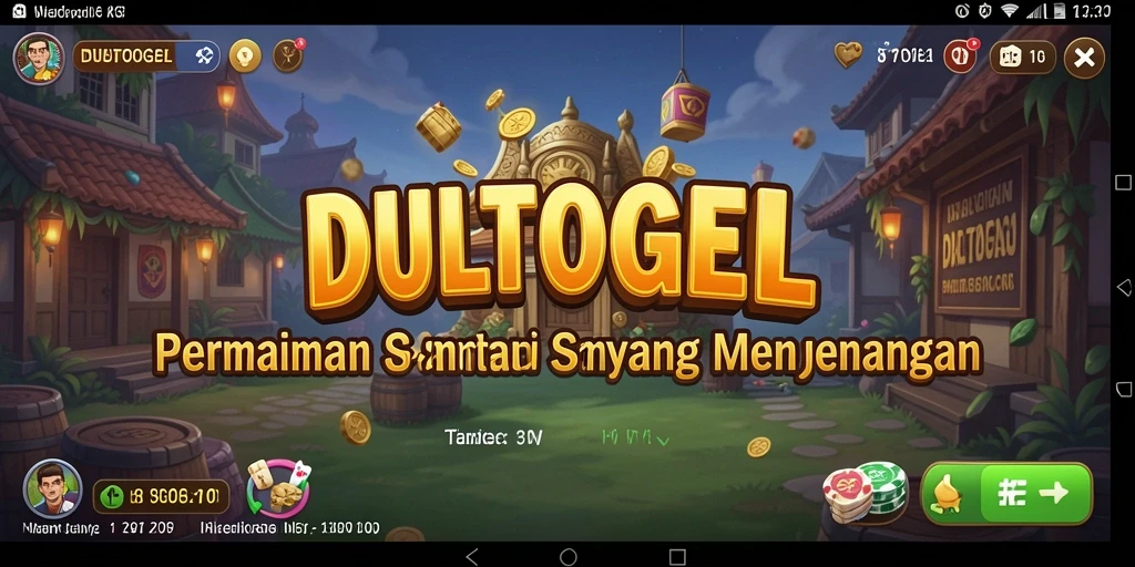 Tampilan gameplay DULTOGEL yang menarik dan interaktif.