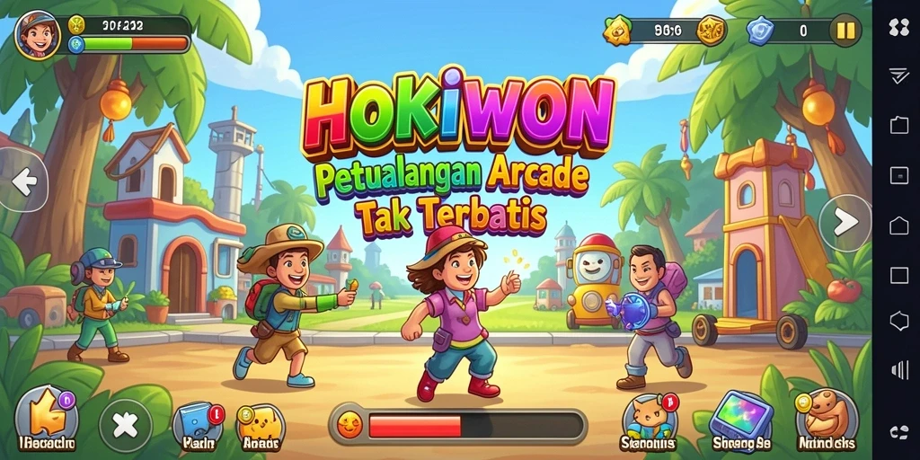 Tampilan gameplay HOKIWON yang seru dan memacu adrenalin.