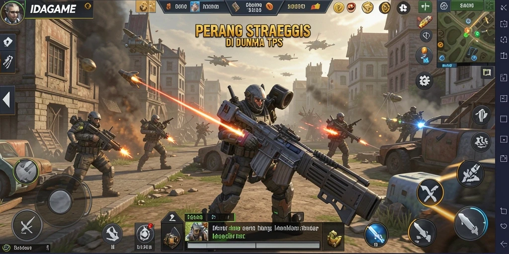 Tampilan gameplay mendebarkan di IDAGAME dengan aksi TPS seru.
