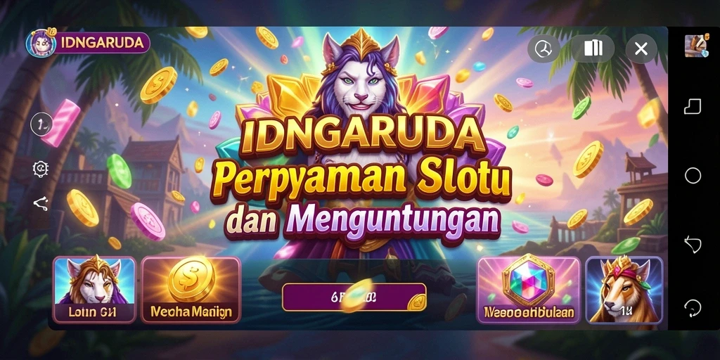 Tampilan gameplay Slot IDNGARUDA yang mengasyikkan dan berwarna-warni.
