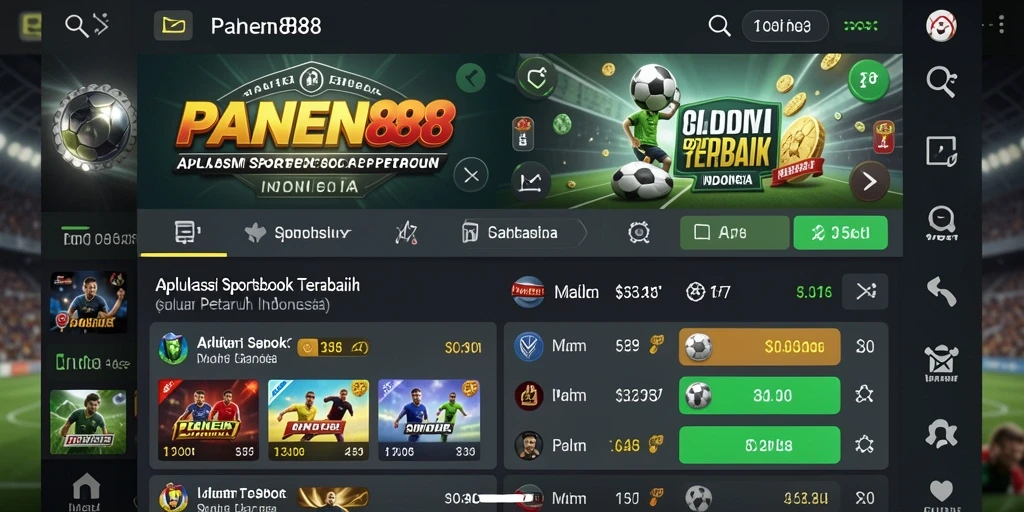 Tampilan utama gameplay PANEN88 menampilkan taruhan olahraga yang menarik.