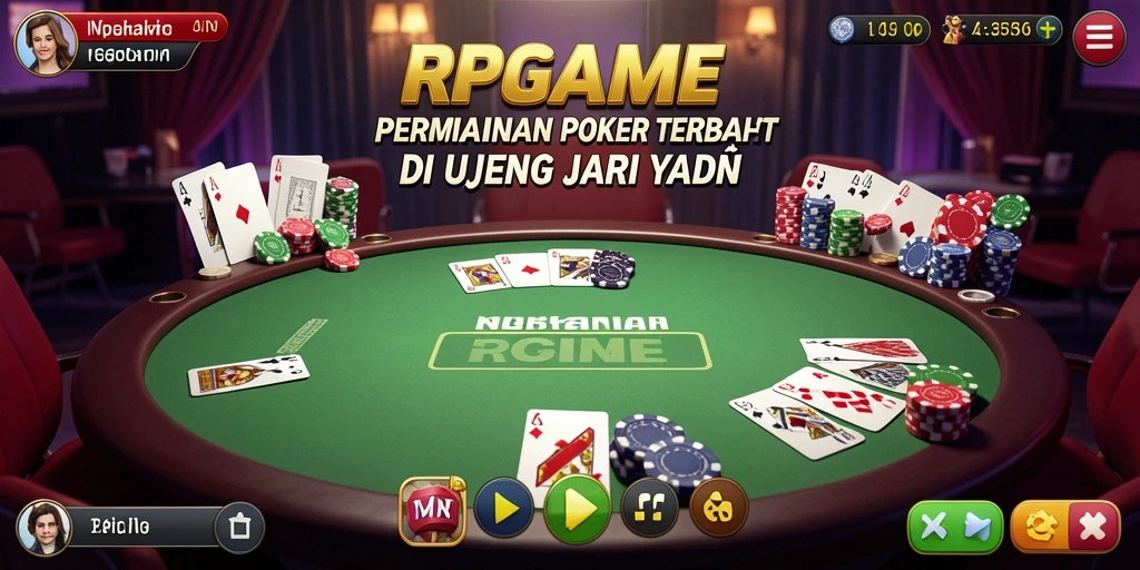 Tampilan gameplay RPGAME menampilkan aksi seru permainan poker.