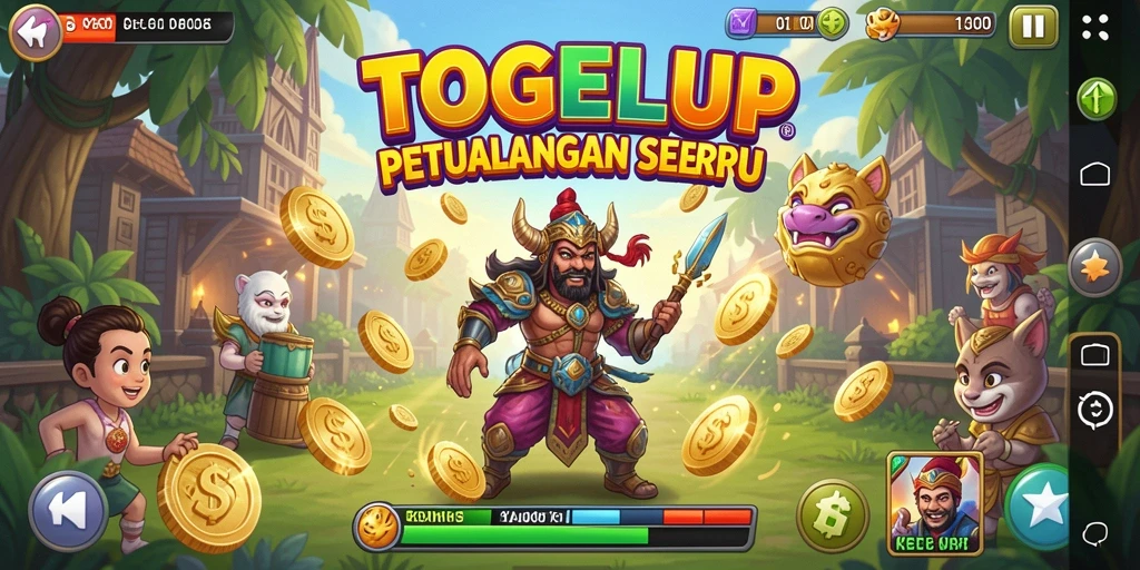 Screenshot TOGELUP menampilkan aksi petualangan seru di dunia fantastis.