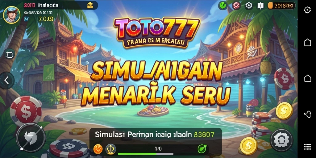 Tampilan gameplay TOTO777 yang menarik dan penuh warna.